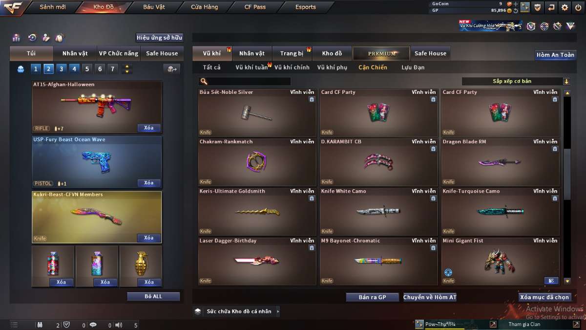 shop acc cf uy tin gia re